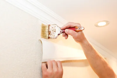 Pose de papier peint à Gosnay — revêtements muraux et toiles de verre